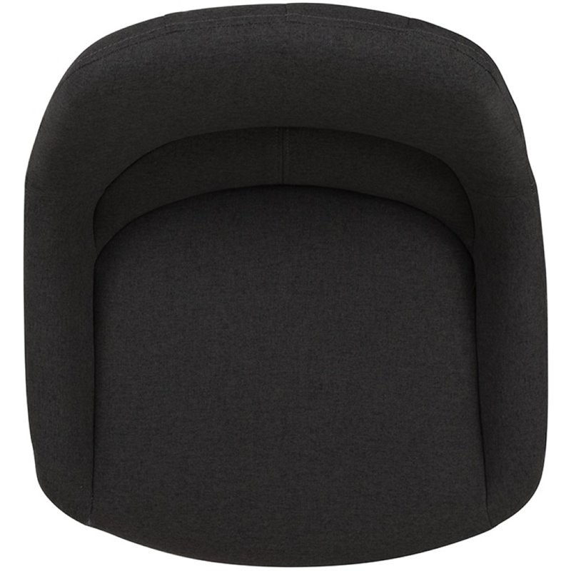 Flash Furniture Fabric Gas Lift Adjustable Swivel Bar Stool in Black