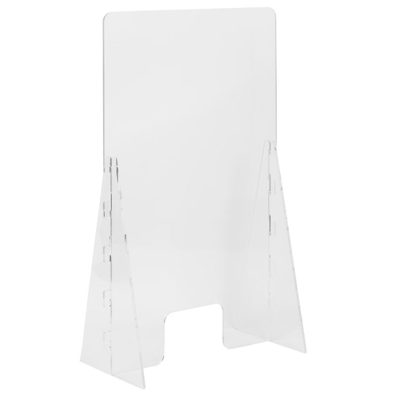 Flash Furniture Acrylic Free-Standing Register Shield-Sneeze Guard- 42