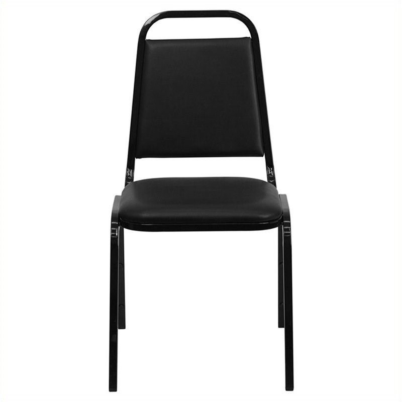 Flash Furniture Hercules Series Banquet Stacking Chair in Black