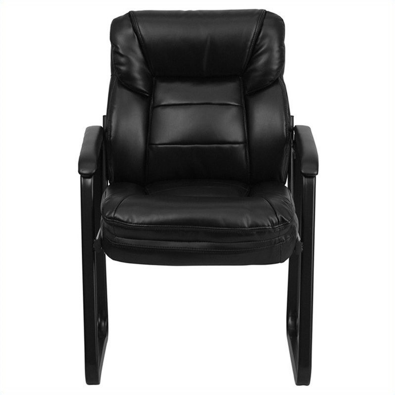 Flash Furniture Executive Side Office Guest Chair in Black