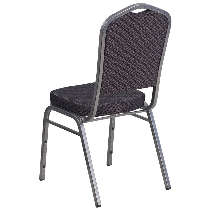 Flash Furniture Hercules Stacking Banquet Stacking Chair in Black
