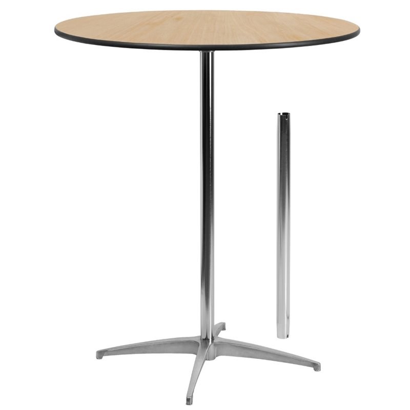 Flash Furniture Round Wood Cocktail Table