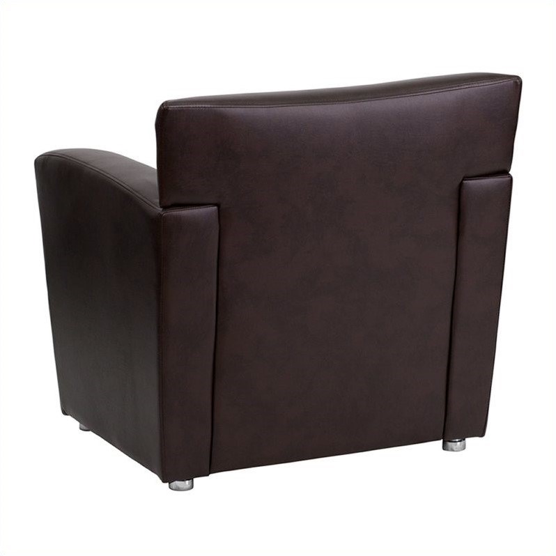 Flash Furniture Hercules Majesty Leather Chair in Brown