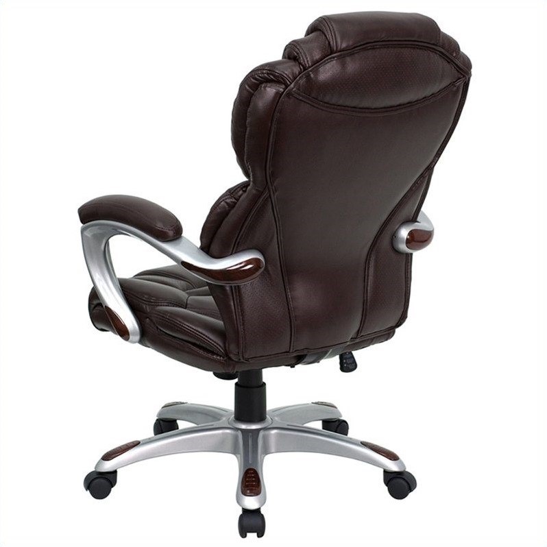 Flash Furniture High Back Office Chair in Brown | Homesquare