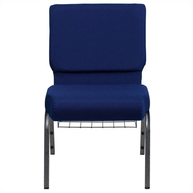Flash Furniture Hercules Church Stacking Guest Chair in Navy Blue
