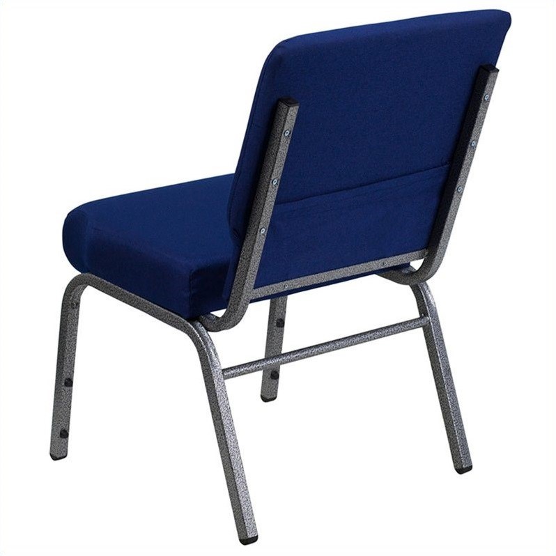 Flash Furniture Hercules Stacking Church Stacking Guest Chair in Navy