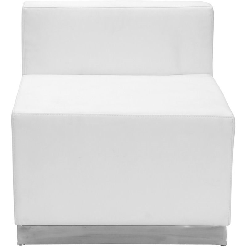 Flash Furniture Hercules Alon 5 Piece Reception Seating in White