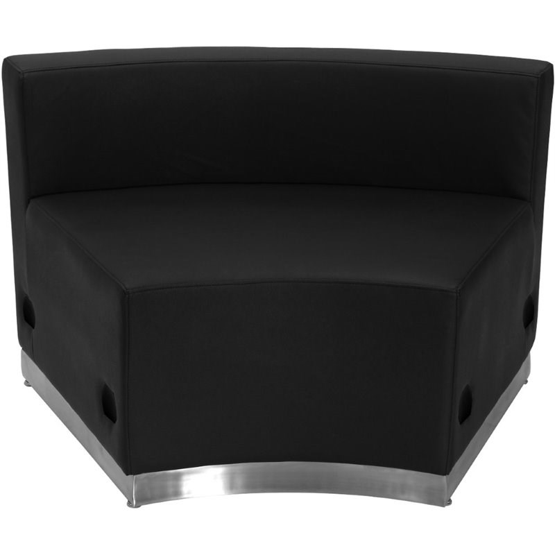 Flash Furniture Hercules Alon 6 Piece Reception Seating in Black