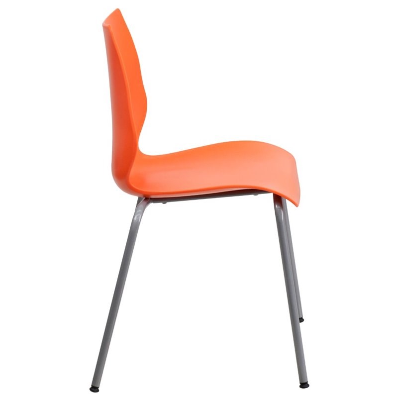 orange stack chair