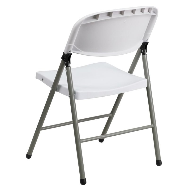 Flash Furniture Hercules Plastic Folding Chair in White