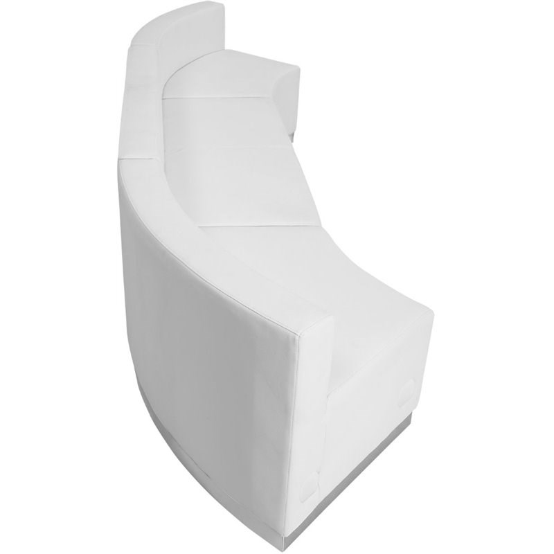 Flash Furniture Hercules Alon 3 Piece Reception Seating in White