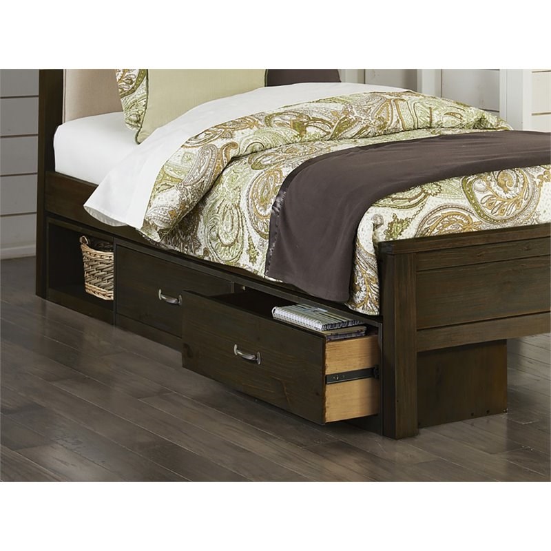 NE Kids Highlands 2 Drawer Underbed Storage in Espresso Homesquare