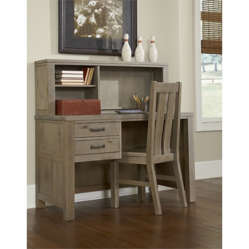 NE Kids Highlands 2 Drawer Writing Desk with Hutch and Chair