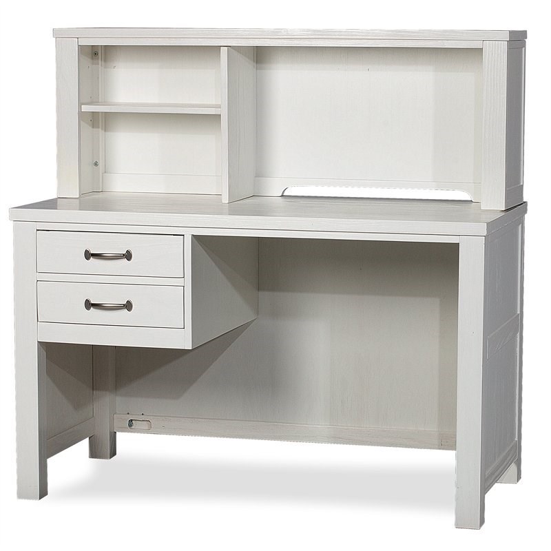 Highlands Desk with Hutch in White Homesquare