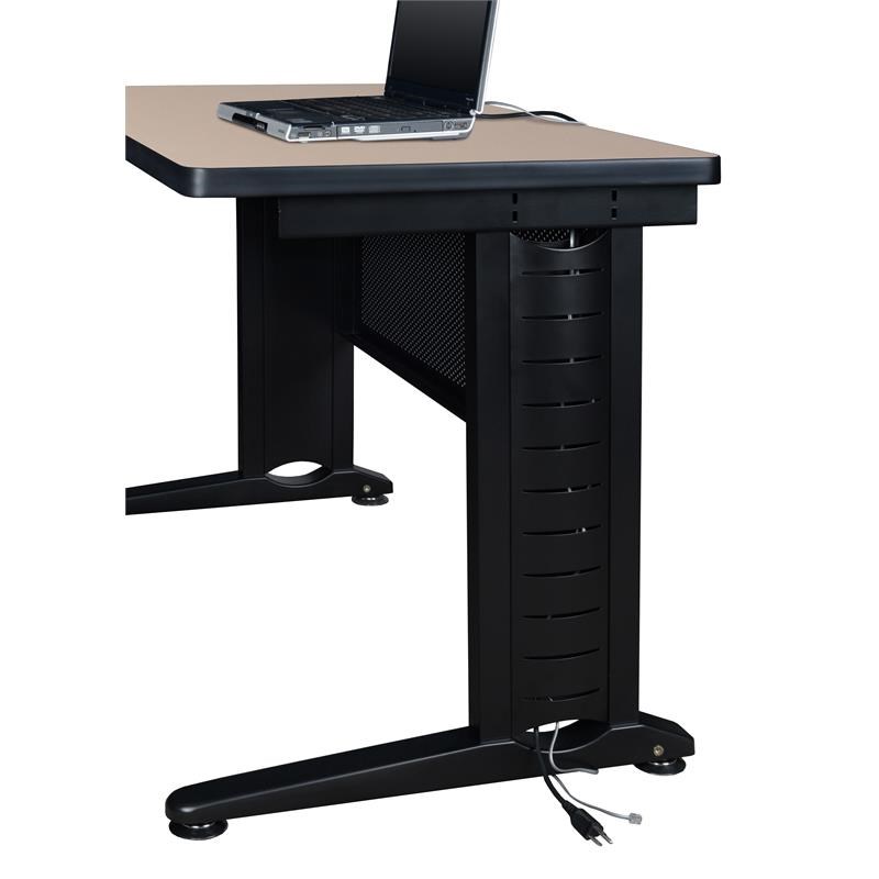 Regency Fusion Computer Table Center Leg in Black