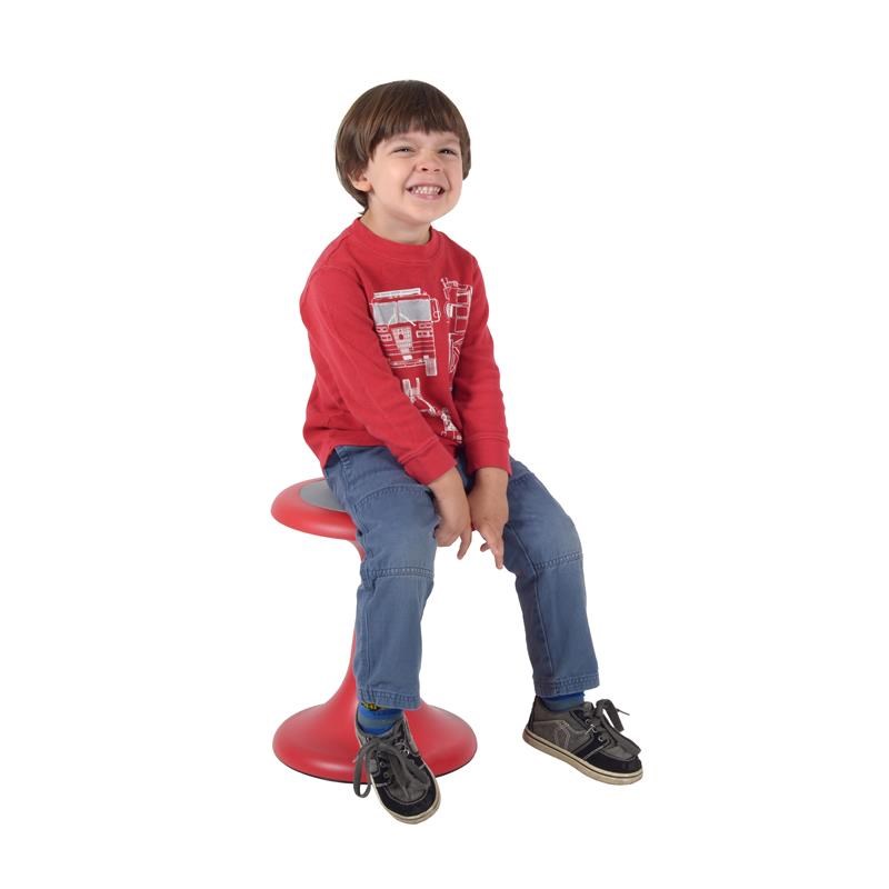 Glow 15 in. Wobble Stool- Red