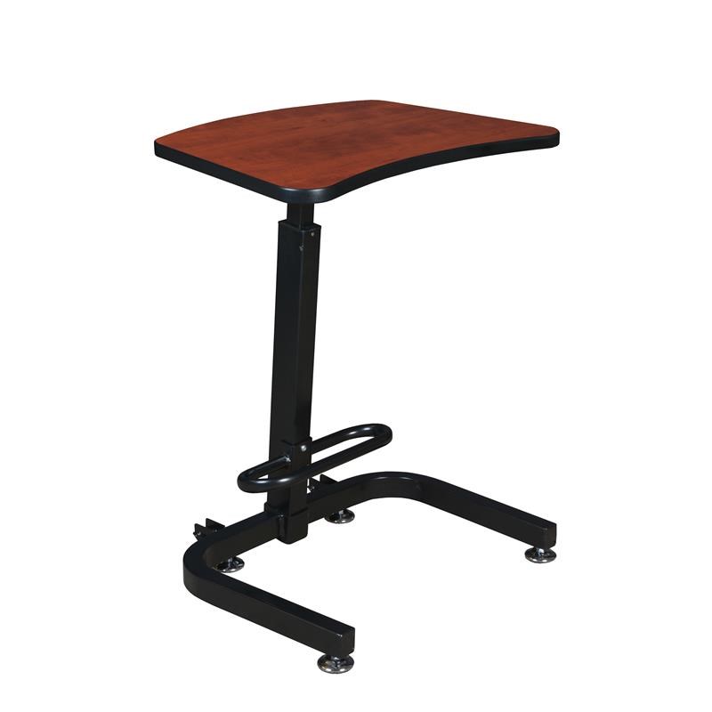 Regency Brody Sit-Stand Desk in Cherry/Red with Laminate Finish