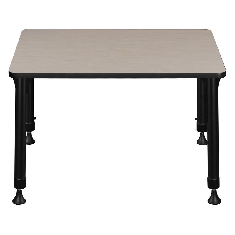 18.5 in. x 26 in. Rectangle Height Adjustable School Desk- Maple