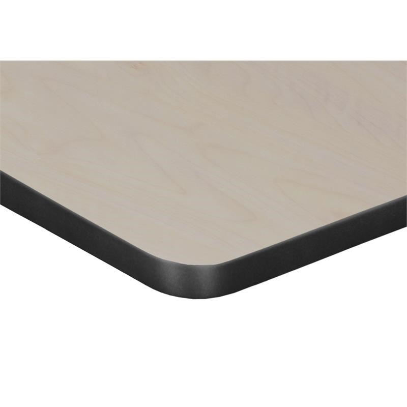 18.5 in. x 26 in. Rectangle Height Adjustable School Desk- Maple