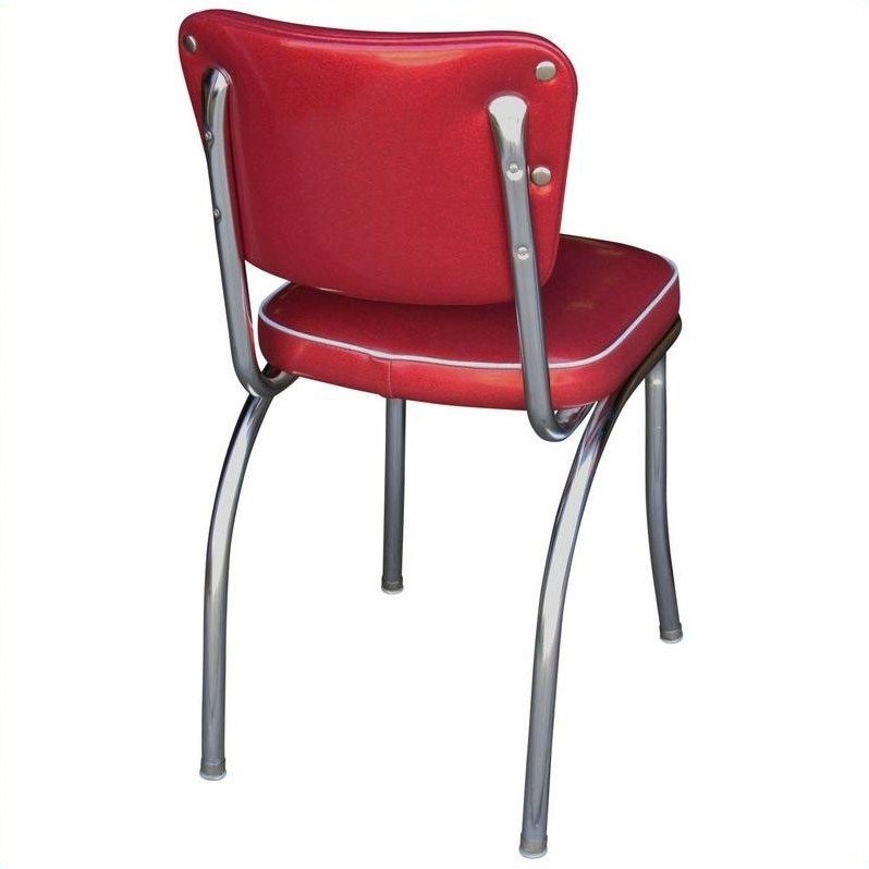 Richardson Seating Retro 1950s Diner  Dining Chair in Glitter Sparkle Red