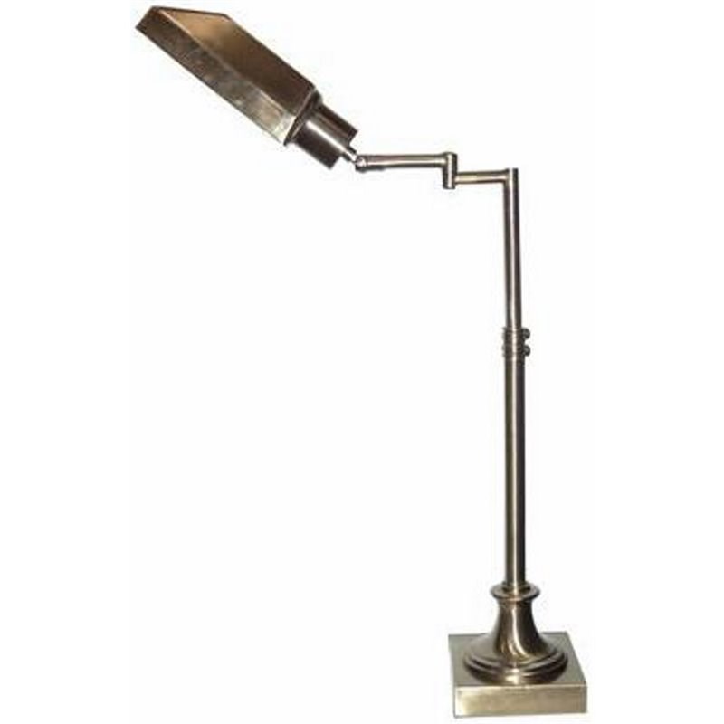 4D Concepts Victoria Metal Swing Arm Task Lamp in Antique Brass