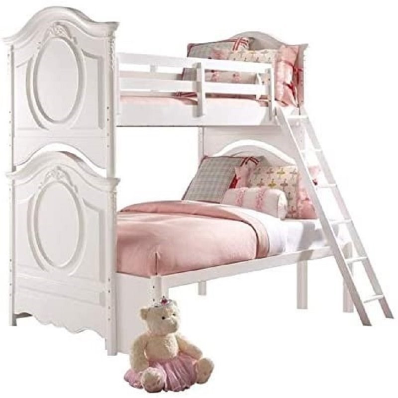 Samuel Lawrence Furniture SweetHeart Twin Over Full Bunk Bed in White
