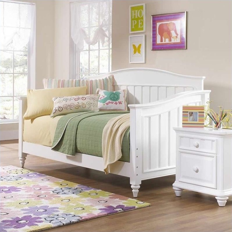 samuel lawrence furniture summer time daybed in white - 8466-74x-kit