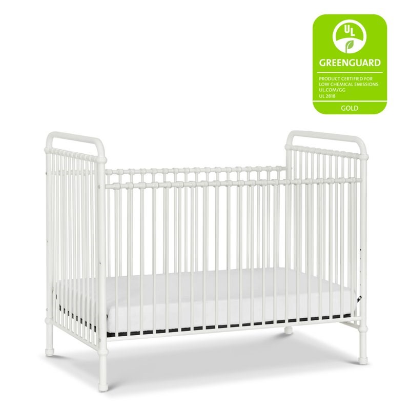 Million Dollar Baby Classic Abigail 3-in-1 Convertible Iron Crib in Washed White