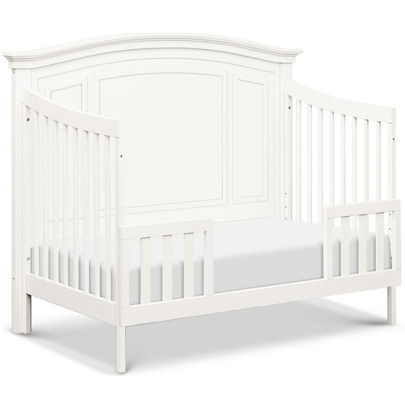 Durham 4-in-1 Convertible Crib with Toddler Bed Conversion Kit in Warm White