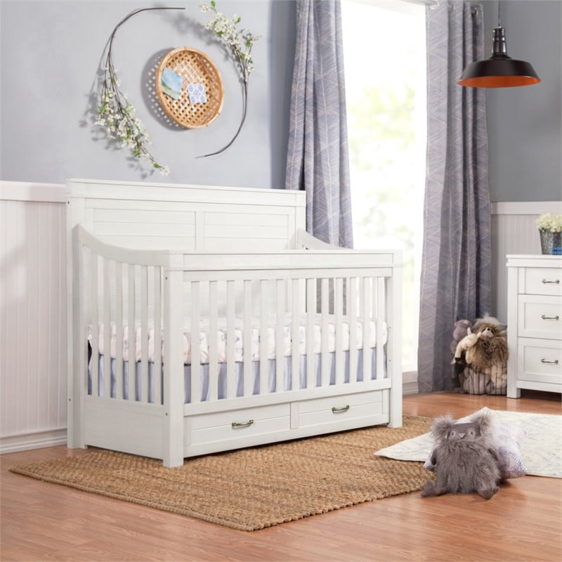million dollar baby classic wesley 4 in 1 convertible crib in heirloom