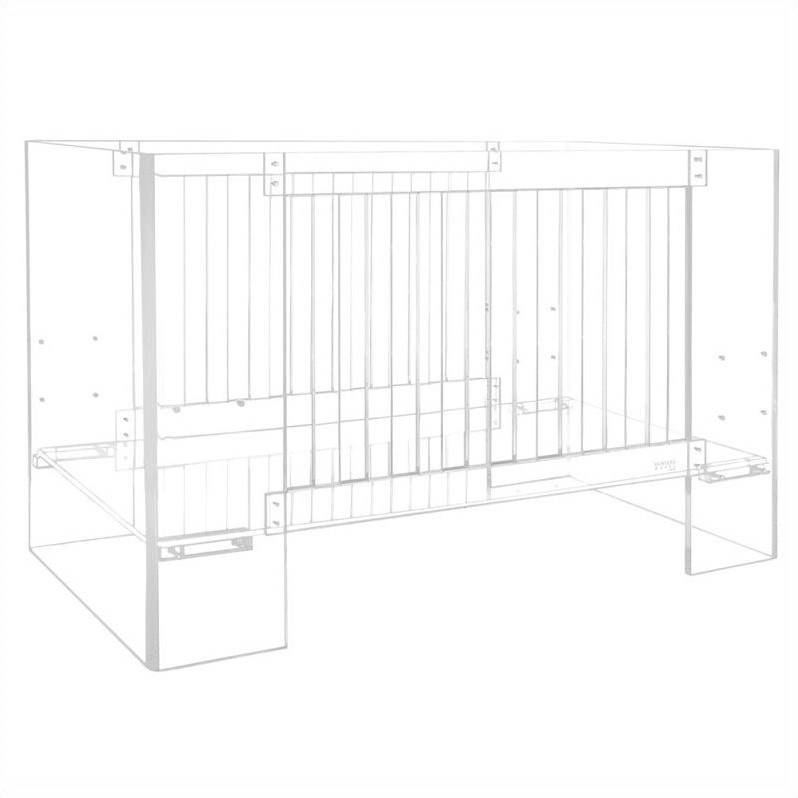 Nursery Works Vetro Crib in Clear Acrylic