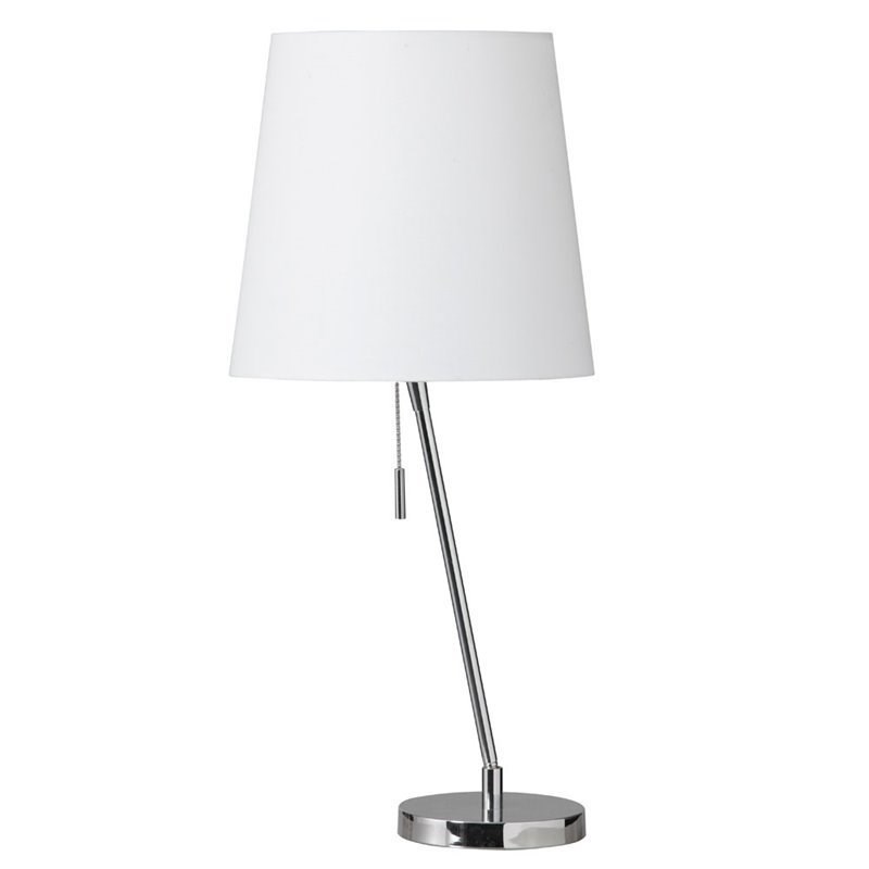 Dainolite Metal Contemporary 1 Light Polished Chrome Table Lamp