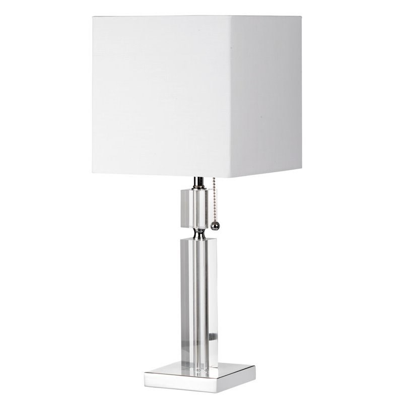 Dainolite Metal Modern 1 Light Polished Chrome Table Lamp