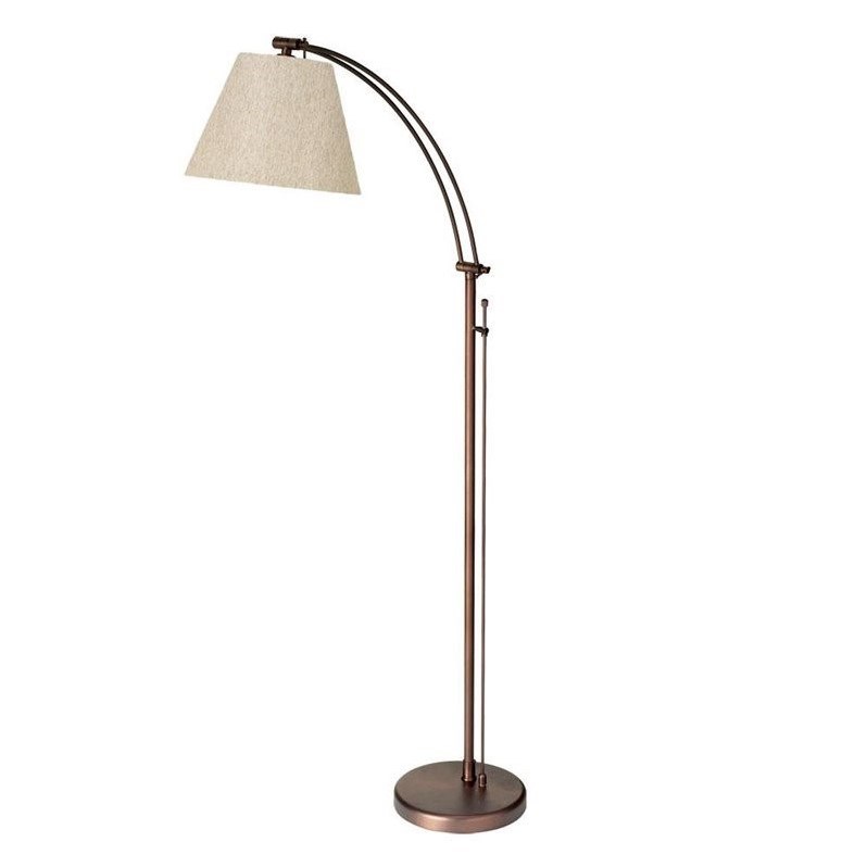 Dainolite Metal Modern 1 Light Oil Brushed Bronze Floor Lamp
