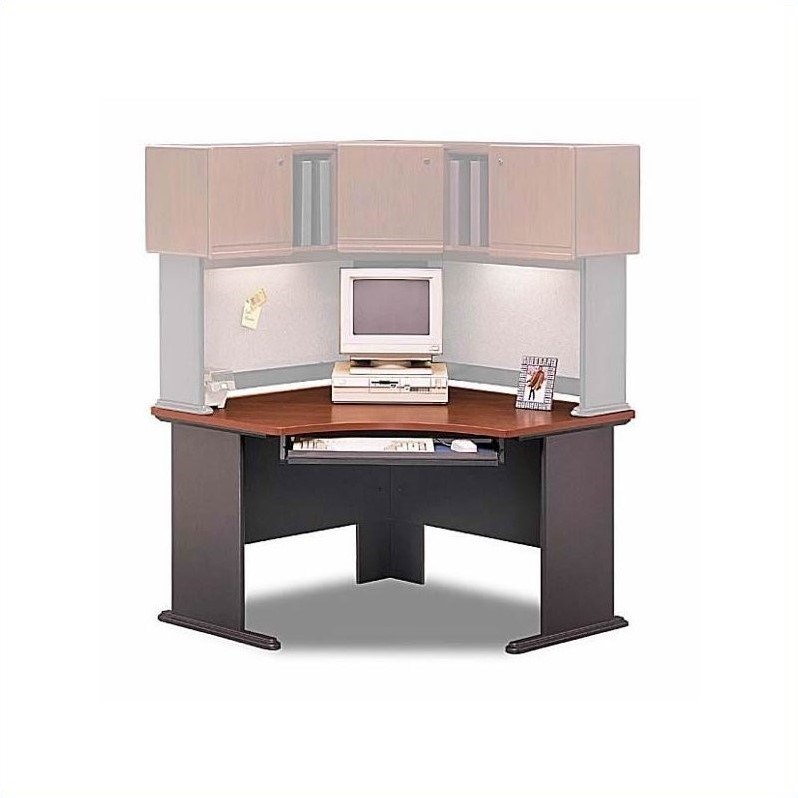 Bush Business Furniture Series A Hansen Cherry Corner Desk Set