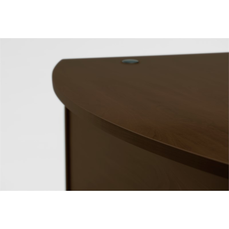 Series C 60x43 RH L-Bow Desk in Mocha Cherry - Engineered Wood
