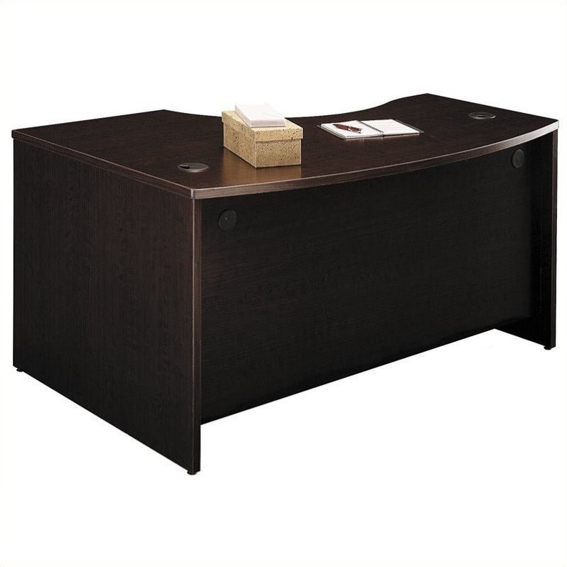 Series C 60x43 RH L-Bow Desk in Mocha Cherry - Engineered Wood