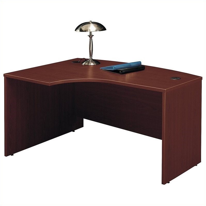 Bush Business Furniture Series C 60x43 LH L-Bow Desk in Mahogany