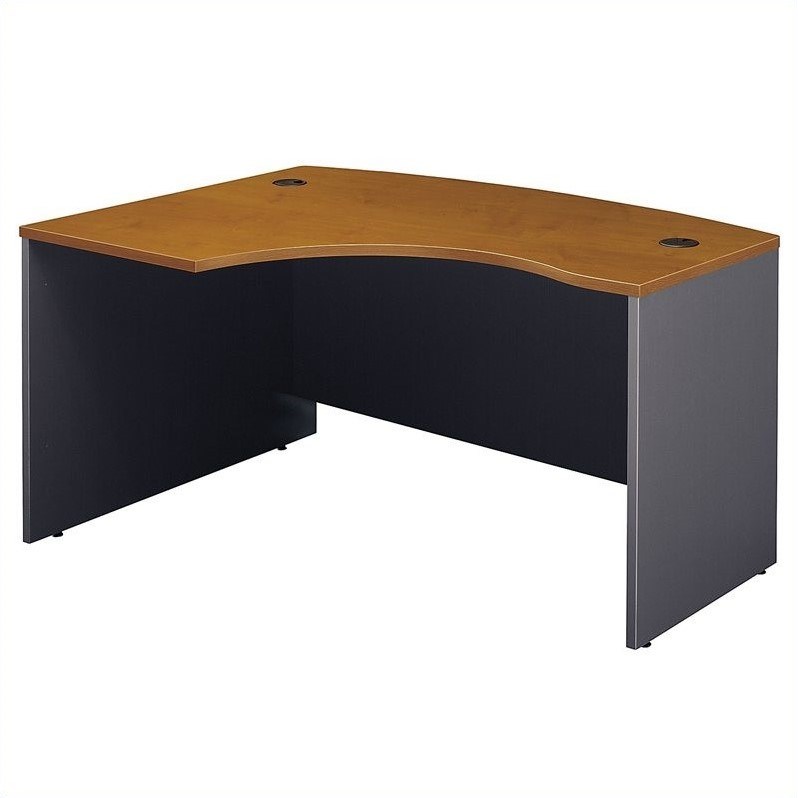 Series C 60x43 LH L-Bow Desk in Natural Cherry - Engineered Wood