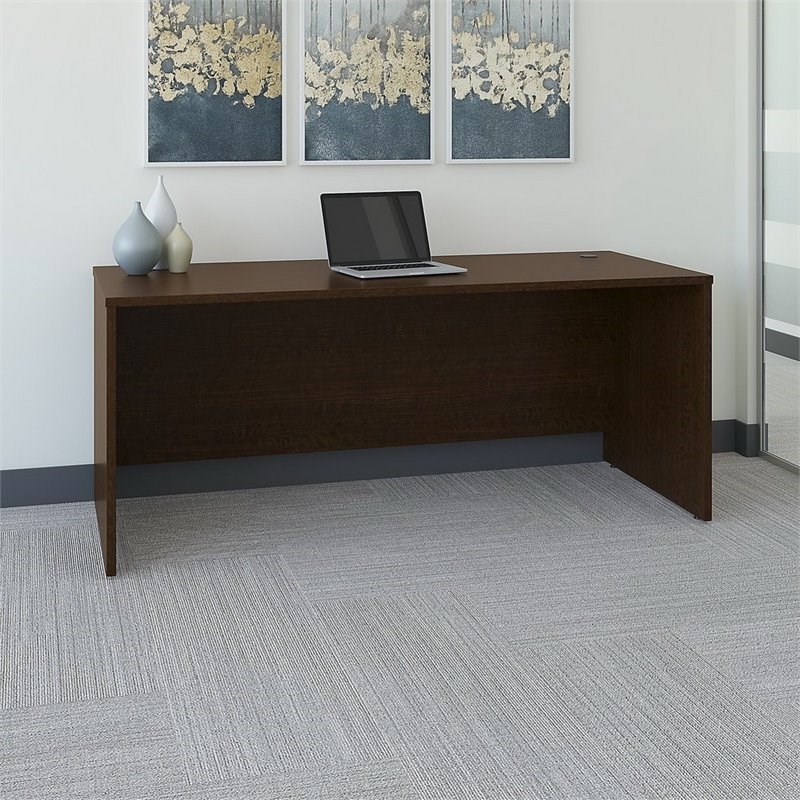 Series C 72W x 30D Office Desk in Mocha Cherry - Engineered Wood