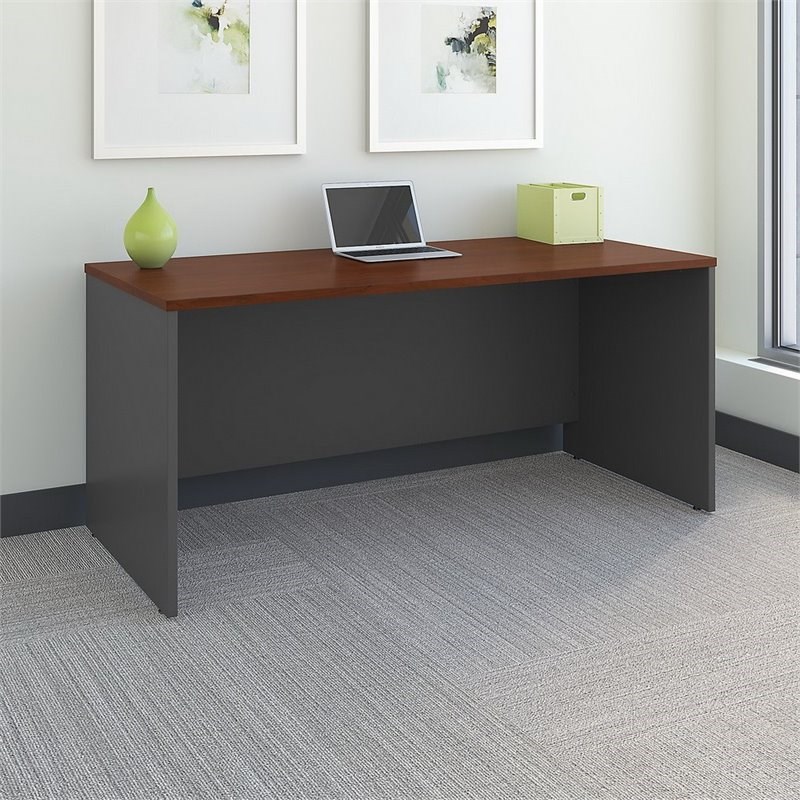 Series C 66W x 30D Office Desk in Hansen Cherry - Engineered Wood