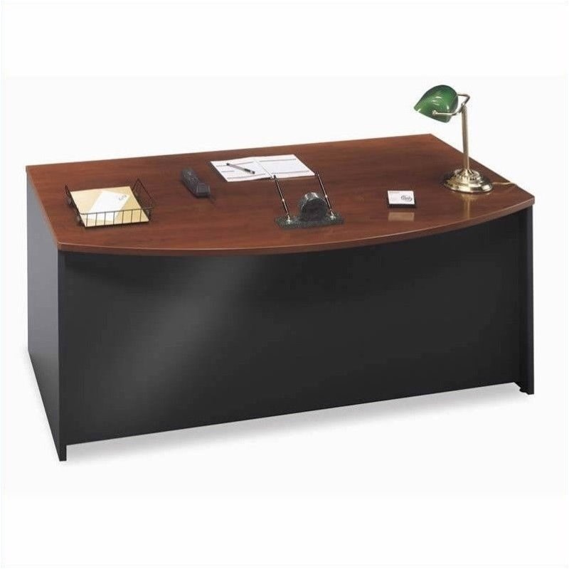 Bush Business Furniture Series C 3-Piece Executive Bow-Front Desk