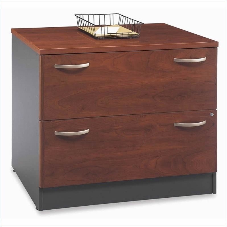 Bush Business Furniture Series C L Desk with Lateral File Cabinet