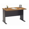 Series A 48W Office Desk in Natural Cherry and Slate - Engineered Wood