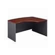 Bush Business Furniture Series C Right-Hand Bow-Front Desk with Return