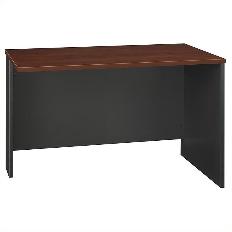Bush Business Furniture Series C 5-Piece U-Shape Bow-Front Desk in Hansen Cherry
