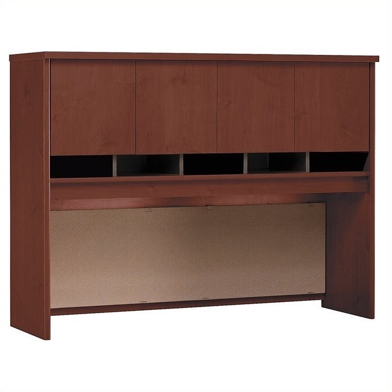 Bush Business Furniture Series C 5-Piece U-Shape Bow-Front Desk in Hansen Cherry