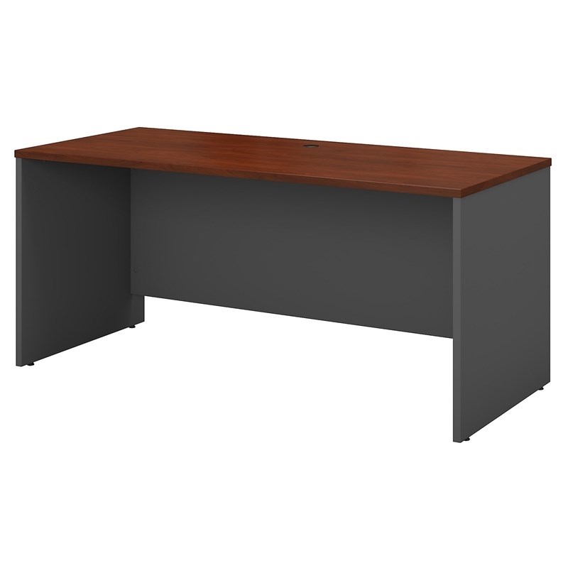 Bush Business Furniture Series C 5-Piece U-Shape Bow-Front Desk in Hansen Cherry