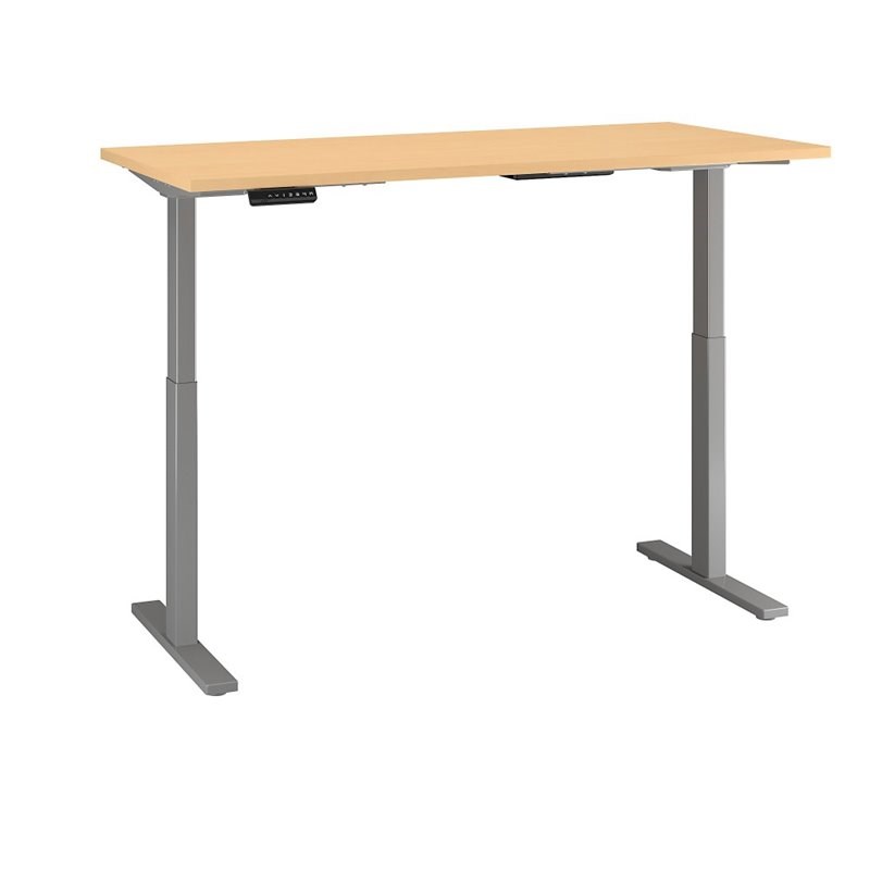 Move 60 Series 60W x 30D Adjustable Desk in Natural Maple - Engineered Wood