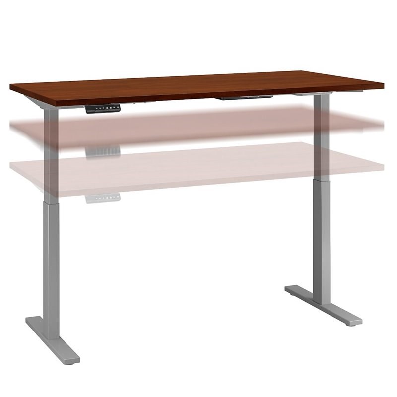 Move 60 Series 72W x 30D Adjustable Desk in Hansen Cherry - Engineered Wood